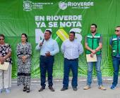 Arnulfo y Karina  inauguraron obras 