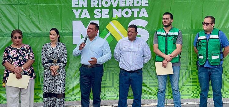 Arnulfo y Karina  inauguraron obras 