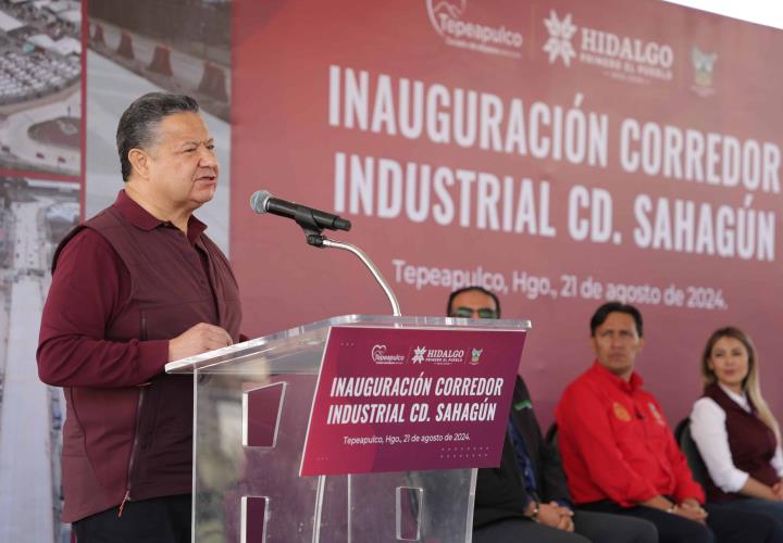 Julio Menchaca inaugura modernización del corredor Industrial de Ciudad Sahagún