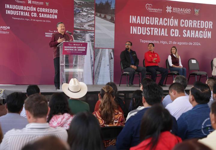 Julio Menchaca inaugura modernización del corredor Industrial de Ciudad Sahagún