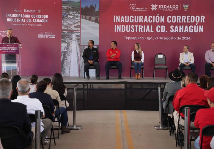 Julio Menchaca inaugura modernización del corredor Industrial de Ciudad Sahagún