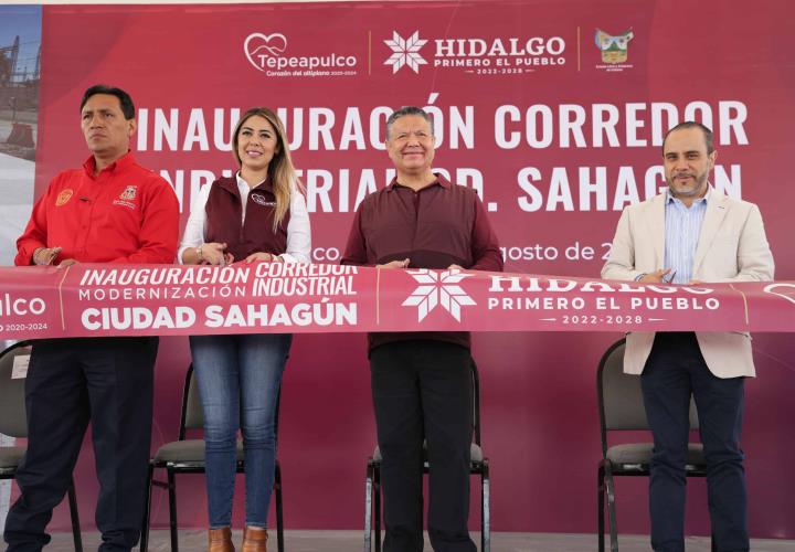 Julio Menchaca inaugura modernización del corredor Industrial de Ciudad Sahagún