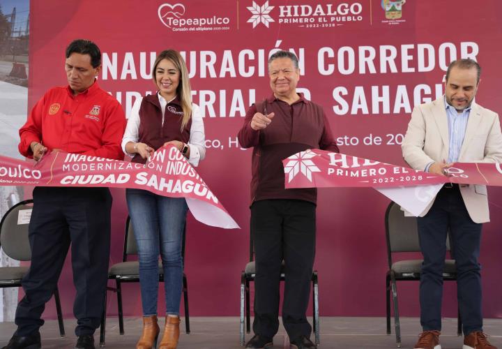 Julio Menchaca inaugura modernización del corredor Industrial de Ciudad Sahagún