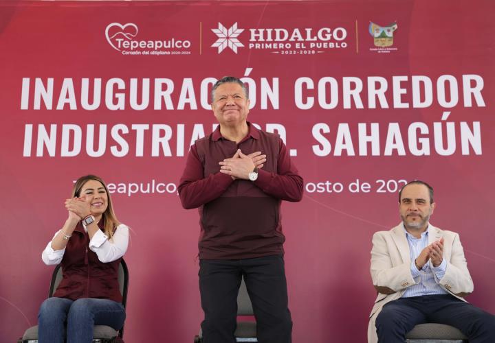 Julio Menchaca inaugura modernización del corredor Industrial de Ciudad Sahagún