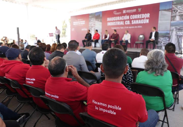 Julio Menchaca inaugura modernización del corredor Industrial de Ciudad Sahagún