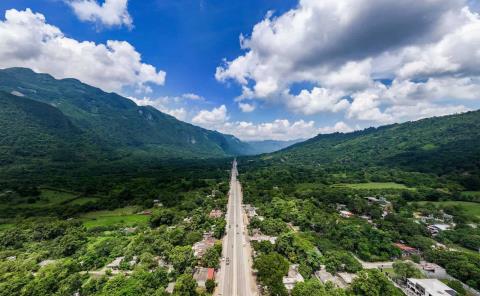 AMLO, CLAUDIA SHEINBAUM Y GALLARDO INAUGURAN SUPERCARRETERA VALLES-TAMAZUNCHALE