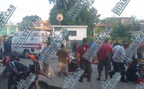 Dos lesionados en 
choque entre motos 
