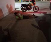 IMPACTARON A MOTOCICLISTA