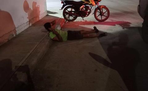 IMPACTARON A MOTOCICLISTA