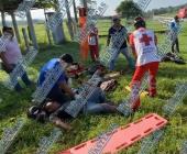 Percance de moto dejó dos lesionados