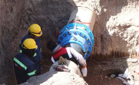 Finaliza la primera etapa de los trabajos para la rehabilitación del acueducto Téllez