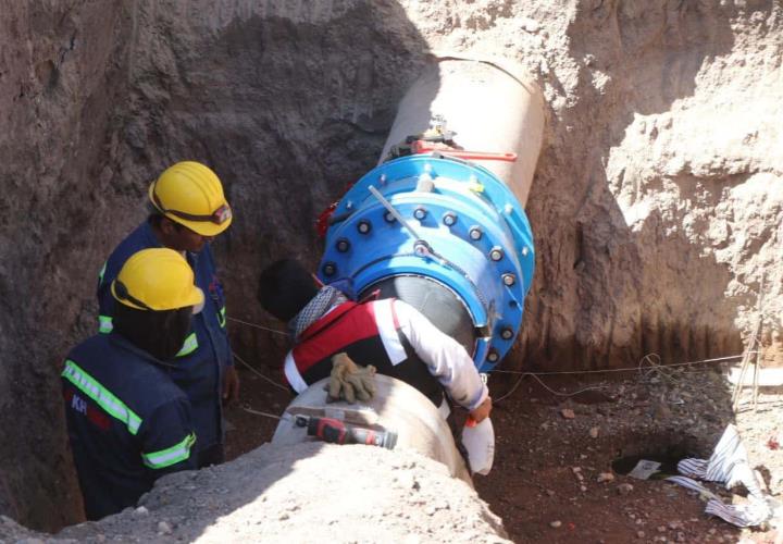 Finaliza la primera etapa de los trabajos para la rehabilitación del acueducto Téllez