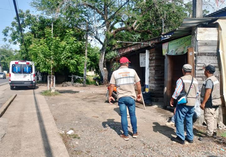 Herido al sufrir caída