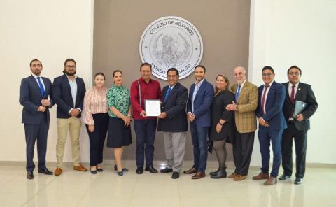 CEDSPI y Colegio de Notarios de Hidalgo firman convenio