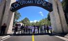 Inauguran Arco de Bienvenida de la Región Otomí-Tepehua