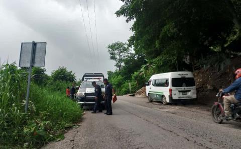 Motociclista lesionado tras derrapar en Tamazunchale