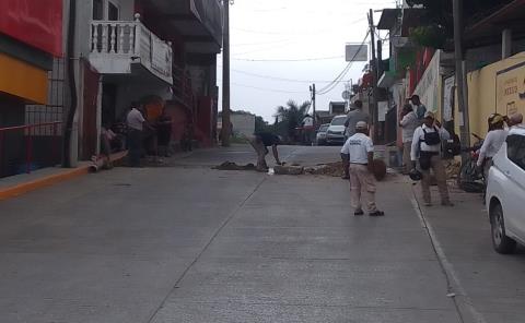 Desvían circulación vehicular por trabajos