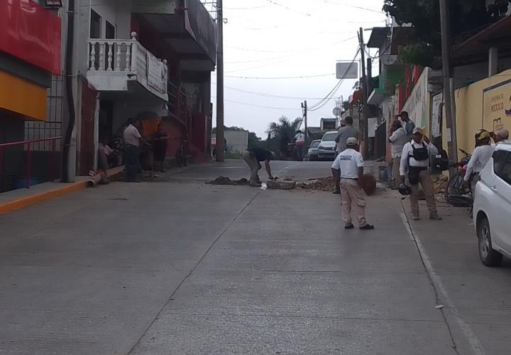 Desvían circulación vehicular por trabajos