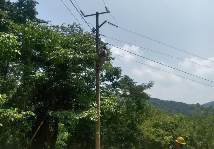 Servicio de Alumbrado reparado en zona rural