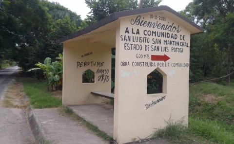 Vandalizan parada de San Luisito