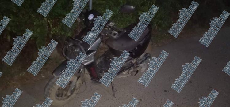 Enfermo mental arrastró una motocicleta