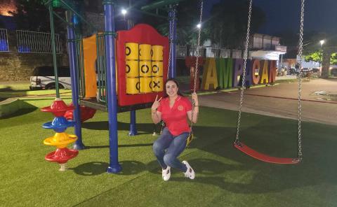 Inaugurará Briss Sánchez área de juegos recreativos