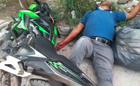 SE ACCIDENTÓ MOTOCICLISTA     
