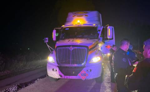 Detiene Policía Estatal a sujeto por r0bo de tractocamión que transportaba diésel   
