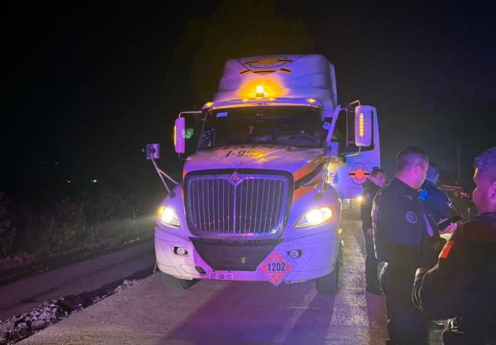 Detiene Policía Estatal a sujeto por r0bo de tractocamión que transportaba diésel   