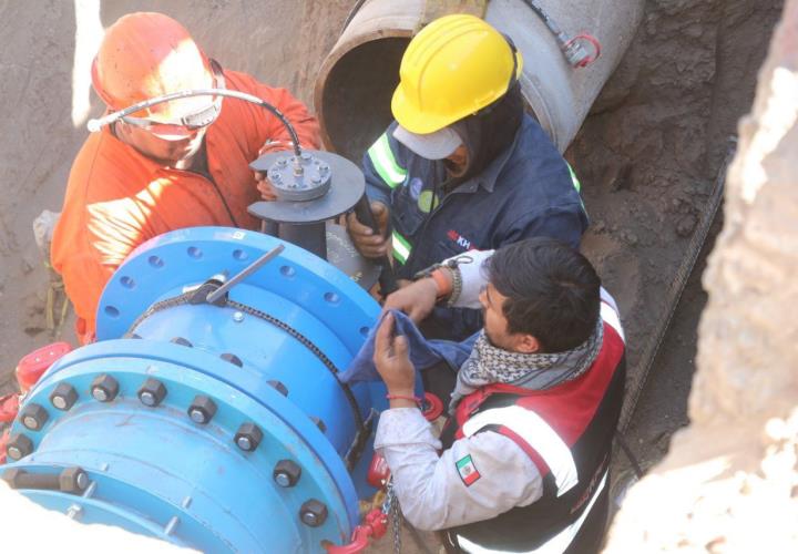 Continúan los trabajos de rehabilitación del acueducto Téllez