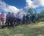 Ciclistas listos para El Nogalito 