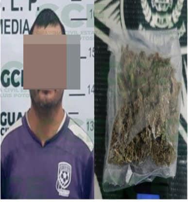 Le encontraron bolsa con “mota”